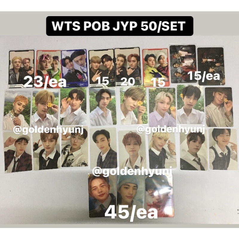 trading card photocard pc pob jyp stray kids oddinary lee know bang chan changbin han felix hynsung 