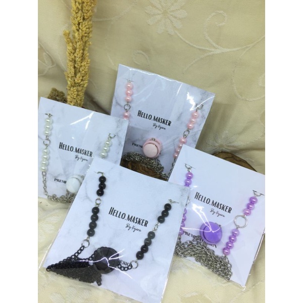 CONNECTOR / KONEKTOR MASKER HIJAB MUTIARA PREMIUM