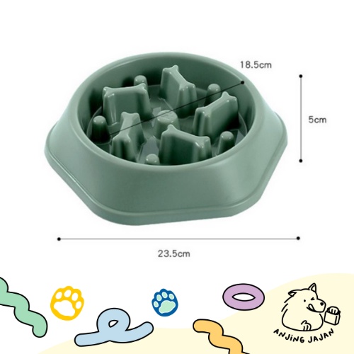 Pet Slow Feeder | Dog Cat Slow Eating Bowl | Mangkok Anjing Kucing Murah | Tempat Makan Hewan Anti Choking