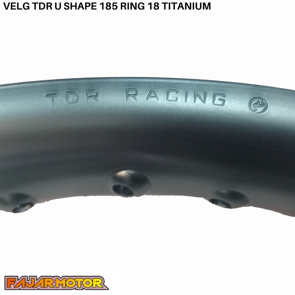 PROMO VELG TDR U SHAPE 185 RING 18 BLACK GOLD TITANIUM