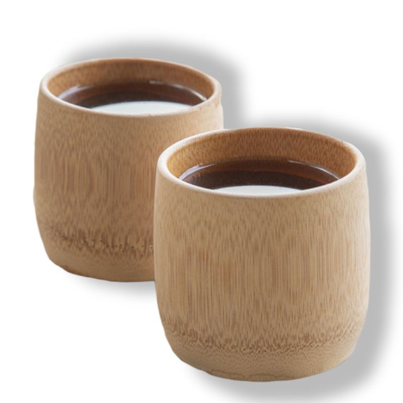 Gelas bambu / gelas bubut / gelas kayu / gelas kerajinan tangan /  gelas viral