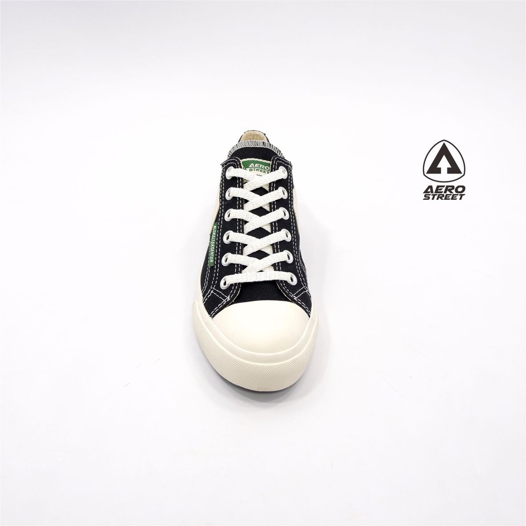 Aerostreet 37-44 Jhosse Low Hitam - Sepatu Sneakers Casual Sekolah Pria Wanita Aero Street-3
