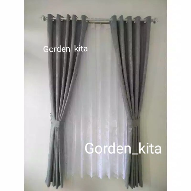 Gorden polos jendela pintu minimalis/ Gordyn/ korden/ hordeng /gorden/ pintu kamar/gorden tebal/gord