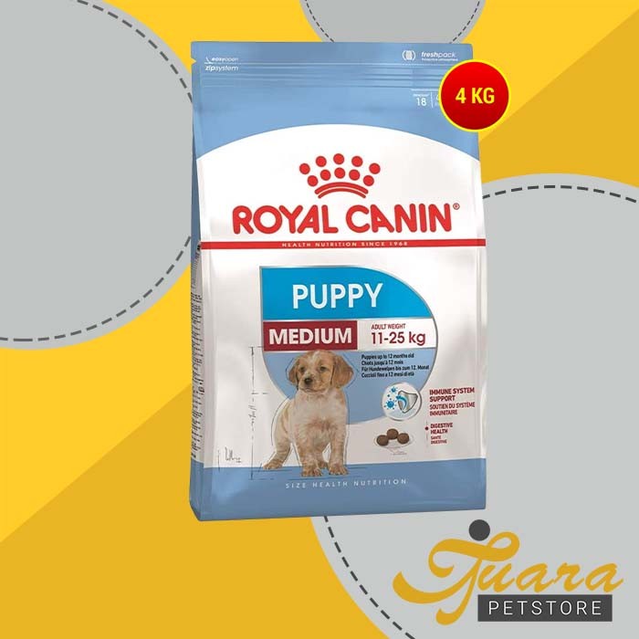 Makanan Anjing / dog Food Royal Canin Medium Junior 4 kg