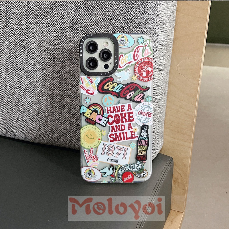 Soft Case Tpu Motif Coca Cola Untuk iPhone 6 6s plus 7plus 8plus 13 11 12 pro Max X XR XS Max SE 2020