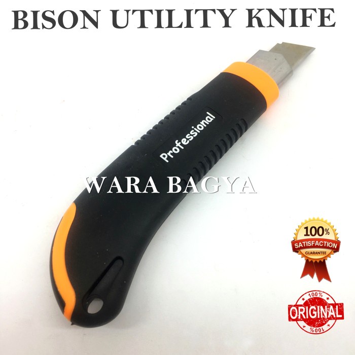 

Sale!!! Cutter Bison Utility Knife 4 Blades Self Loading Bergaransi