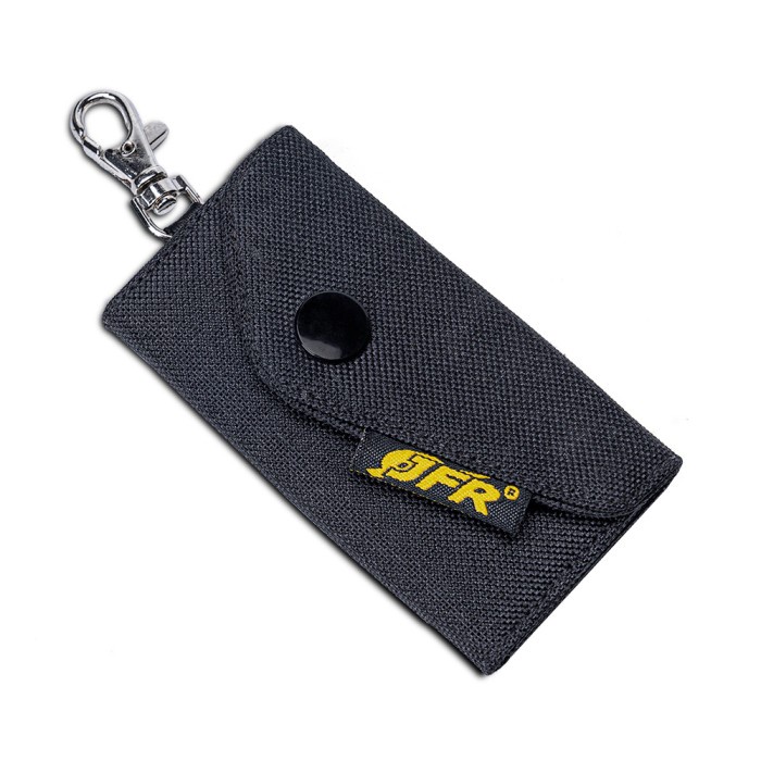 [MURAH] [COD] JFR Fashion Dompet Kunci Bahan Kulit Kanvas GKC01 - Hitam