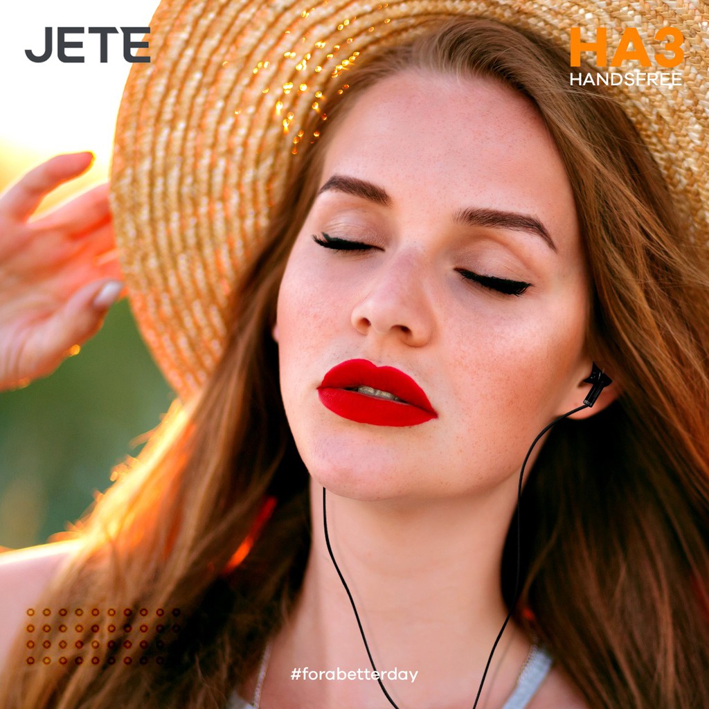 Handsfree JETE HA3 with Audio Power Bass Original