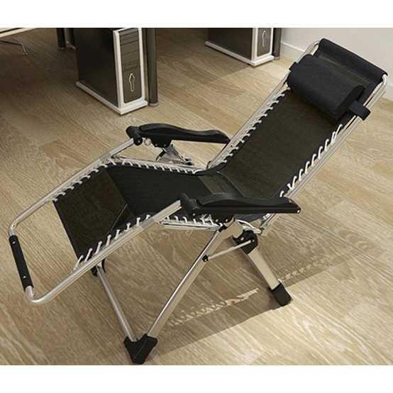 Kursi Lipat Kerja Folding Picnic Chair - ZD2101 - Black