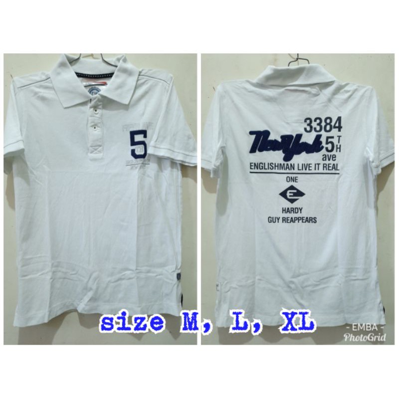 kaos kerah EMBA ORIGINAL rijekan pabrik murah no minus