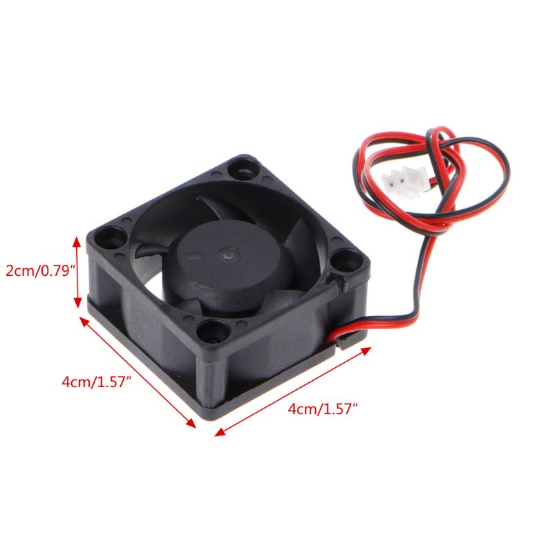 Bt Mini 40mmx40mmx20mm Untuk DC 24V 2Pin Brushless Cooler 5-Blade Blower Kipas Pendingin4020 Dengan Kabel 20cm