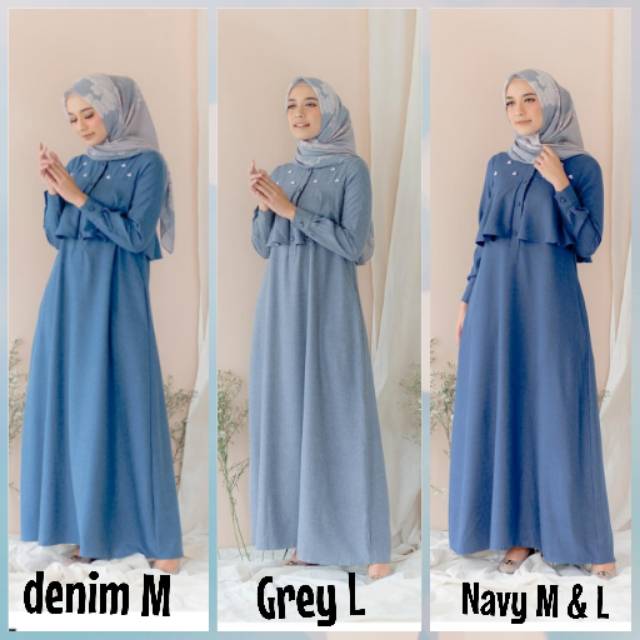 Ava dress Wearing klamby sea blue size L