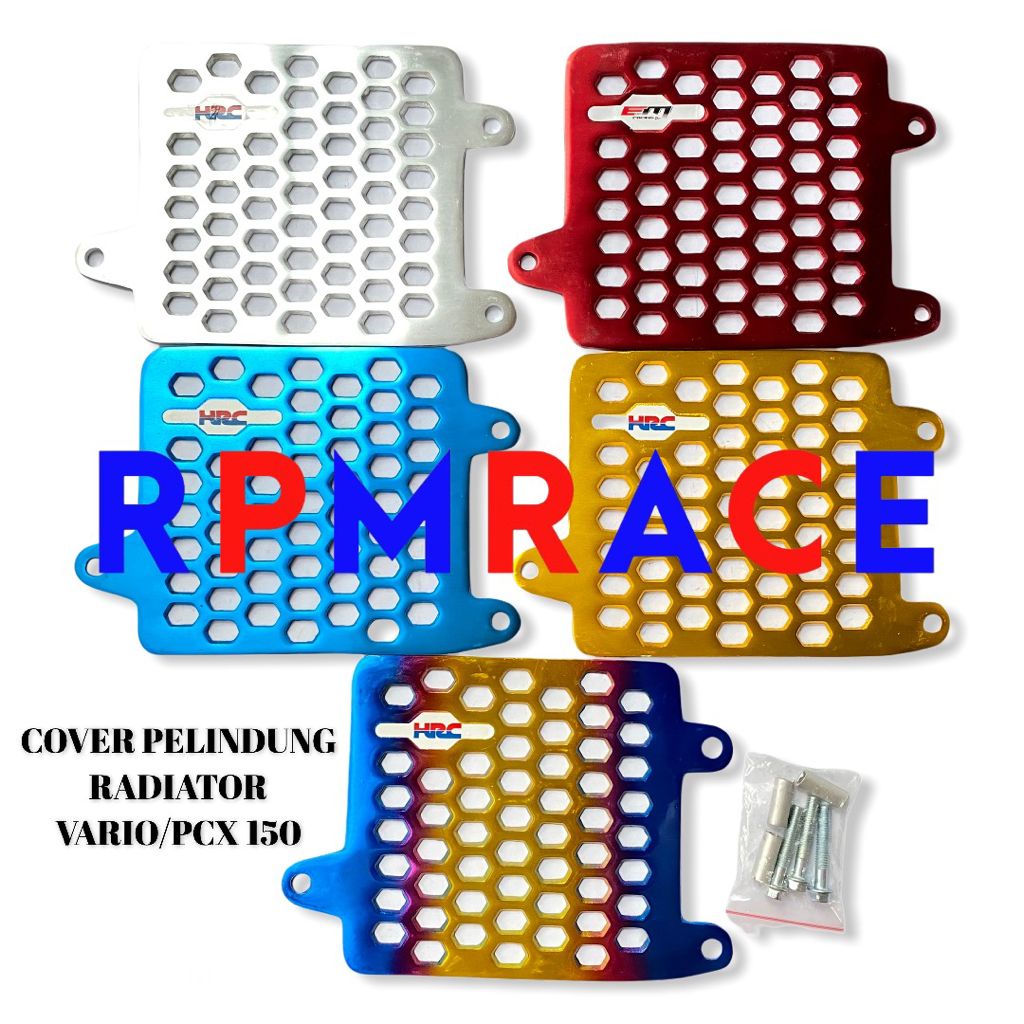 COVER RADIATOR HRC VARIO 125 150  NEW PCX ADV CNC TUTUP COVER RADIATOR  PCX VARIO 125 150