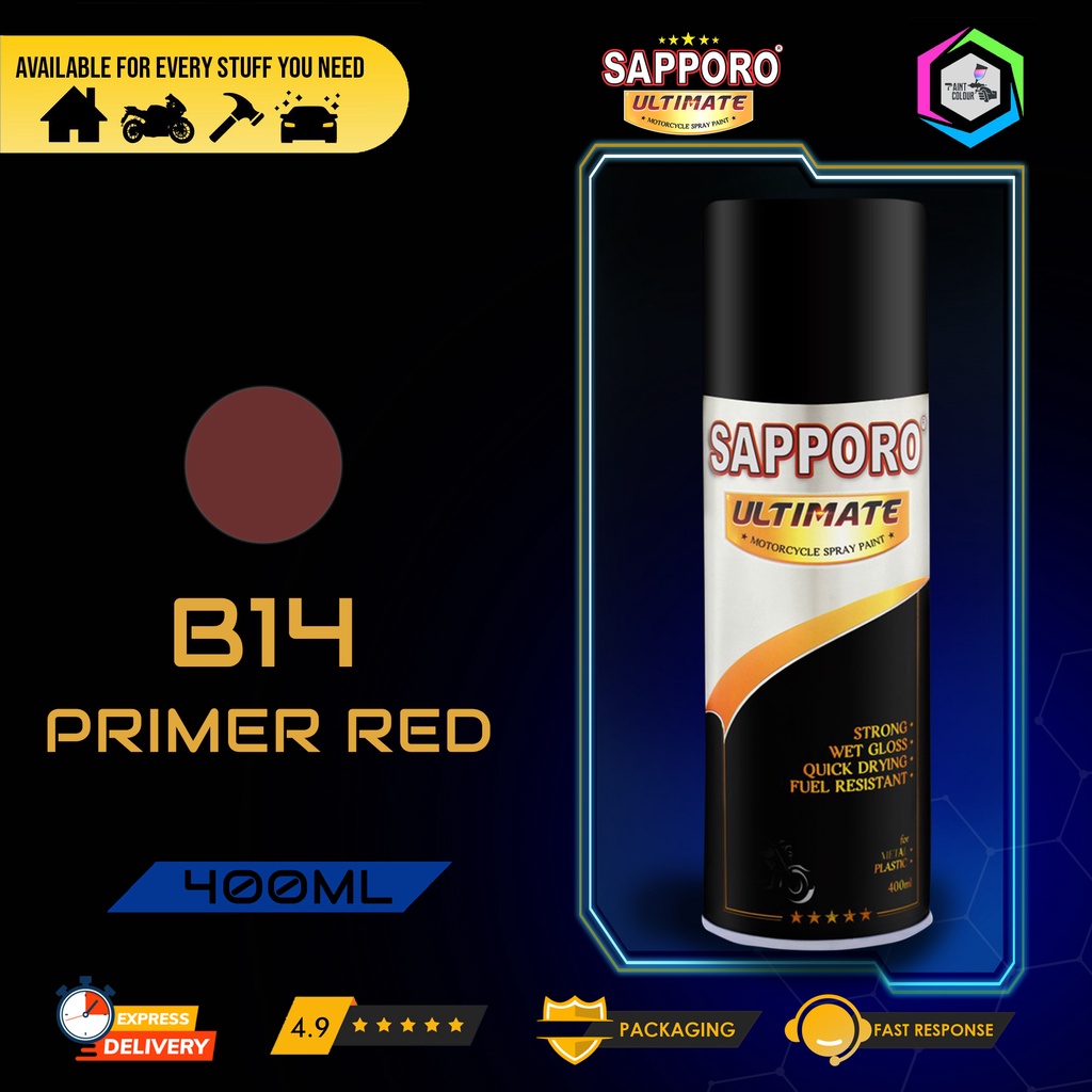 SAPPORO ULTIMATE Cat Semprot B14 - Primer Red