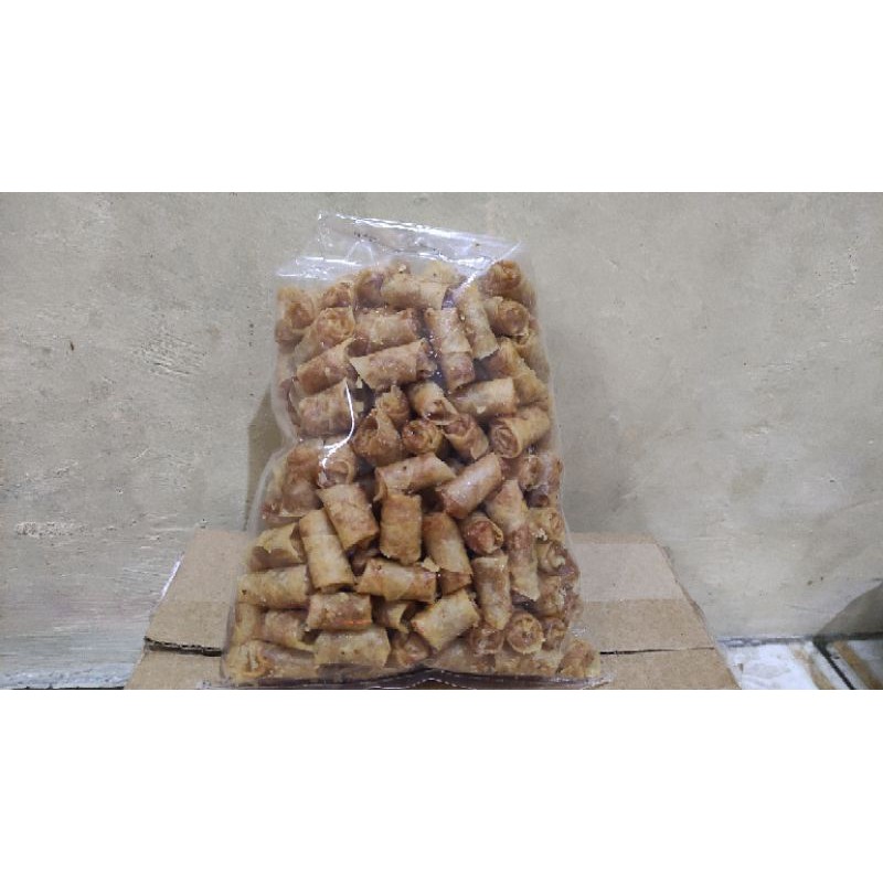 

makanan ringan, crmilan lumpiah enak, lumpiah isi abon berat bersih 1 kg