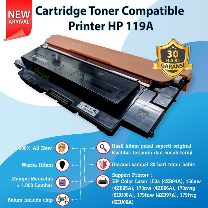 Toner Cartridge HP 119A W2092A W2093A W2091A W2090A Compatible 150a 150nw MFP 178nw 179nw 179fnw