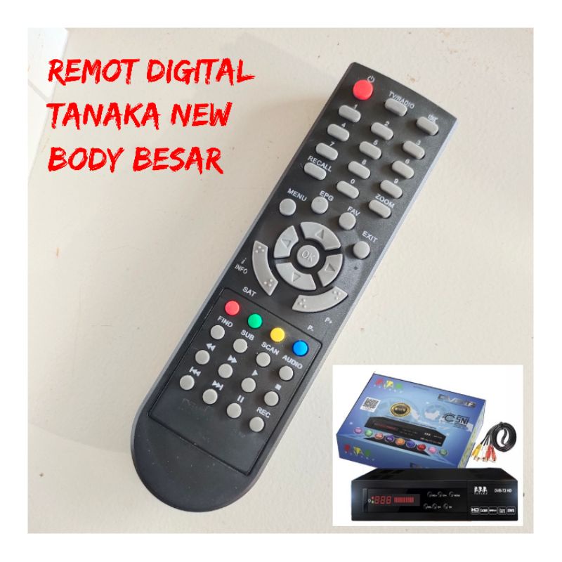 Remot Set Top Box Digital Tanaka Body Plastik