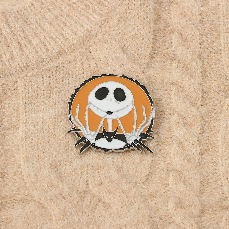 Bros Pin Desain Kelelawar Tengkorak Untuk Aksesoris Tas Pinggang