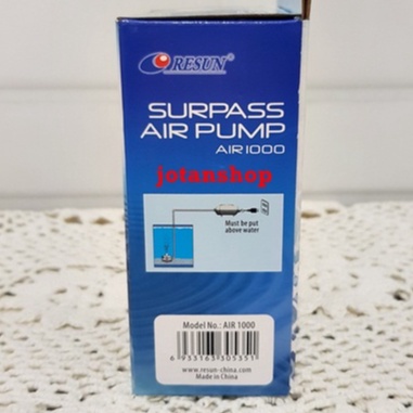 RESUN AIR1000 AIR 1000 pump aerator airator mesin gelembung udara aquarium airpump