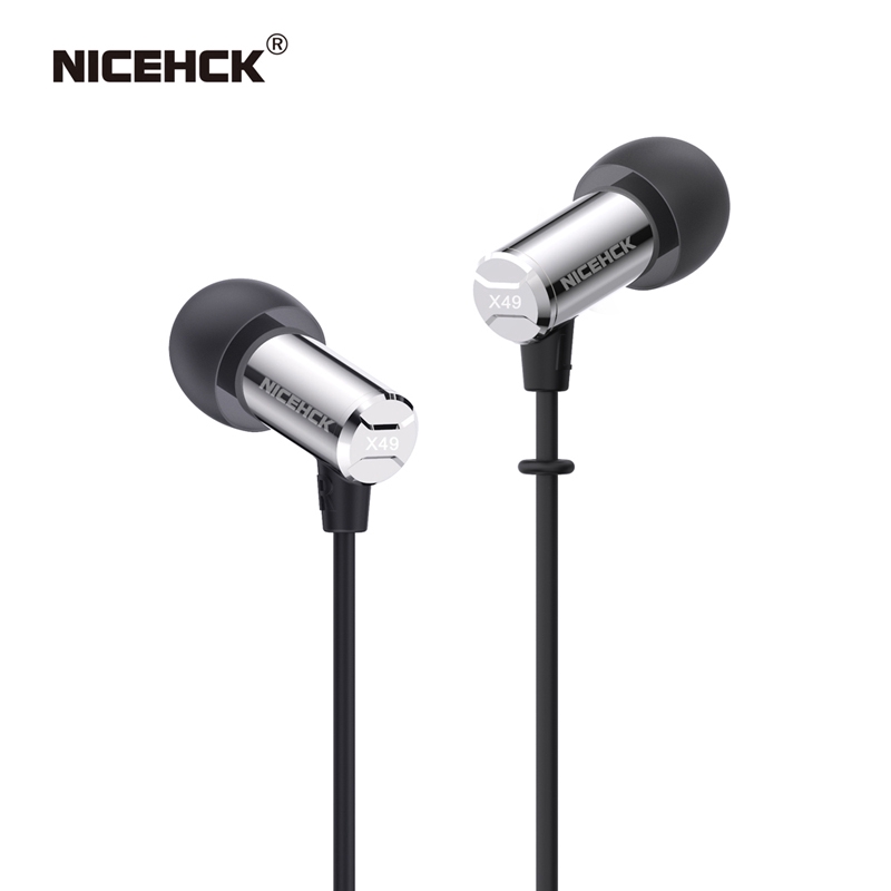 Nice Hck X49 Earphone In Ear Hifi Mini Single Ba Seimbang Dengan Mic Untuk Monitor Tidurgame Dj