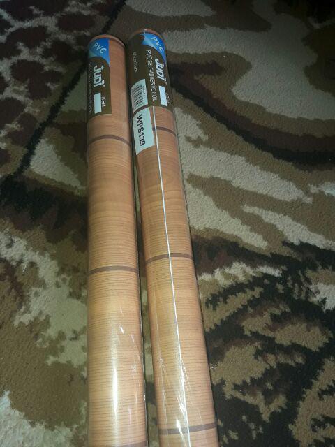Wps139 Teak Wood List Walpaper Stiker Wallpaper Sticker 45cmx5m