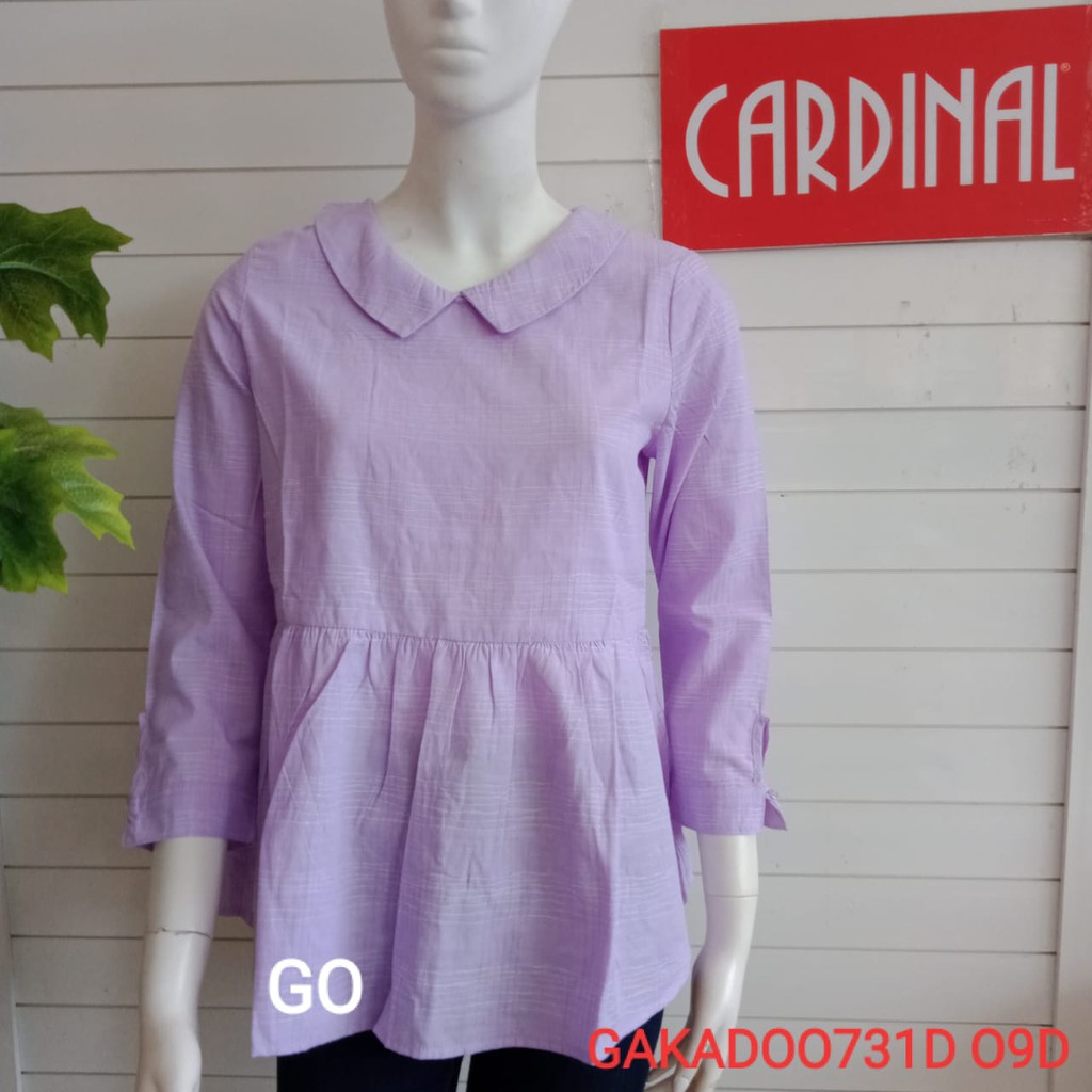 gof KPT CARDINAL GIRL KEMEJA Pakaian Wanita Atasan Kemeja Hem Casual Santai Original Lengan Panjang