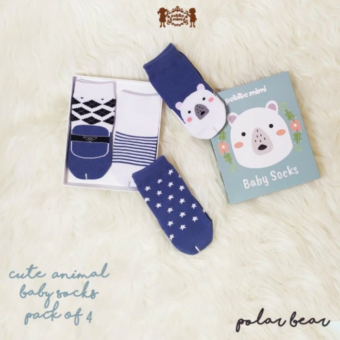 PETITE MIMI Kaos Kaki Bayi isi 4pcs Baby Socks