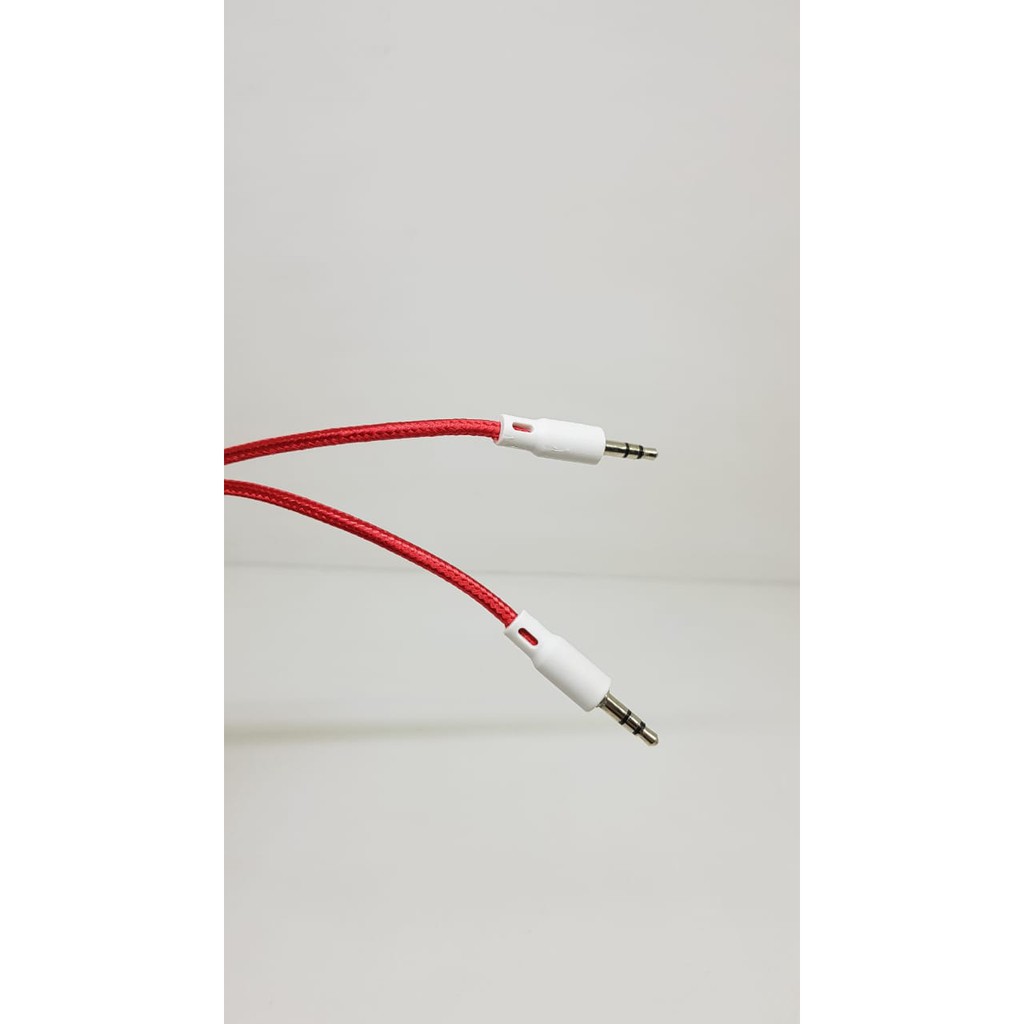 Kabel AUX TALI SEPATU 1 Line 100cm Auxiliary Cable 3.5mm Male to Male Headphone Jack NON PACK