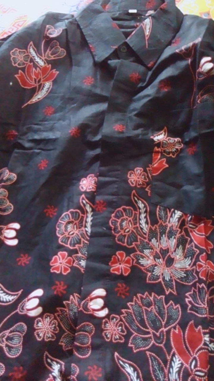 Couple Batik Keluarga - Sania Ruffle Batik Couple Ori Standar & Jumbo - Batik Pekalongan