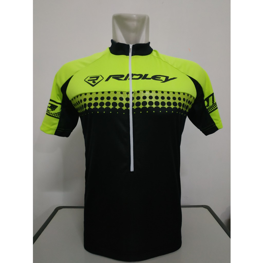 Jersey Sepeda Ridley Lengan Pendek Hijau Hitam