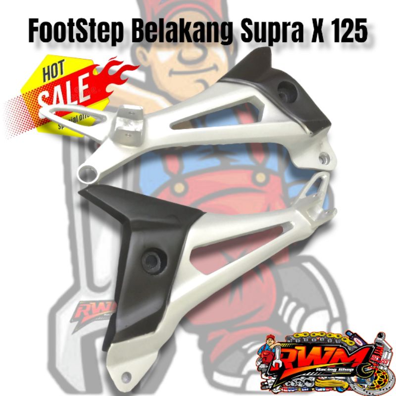 Bostep Postep Footstep Pijakan Kaki Belakang Supra x 125 Kualitas Mirip Ori