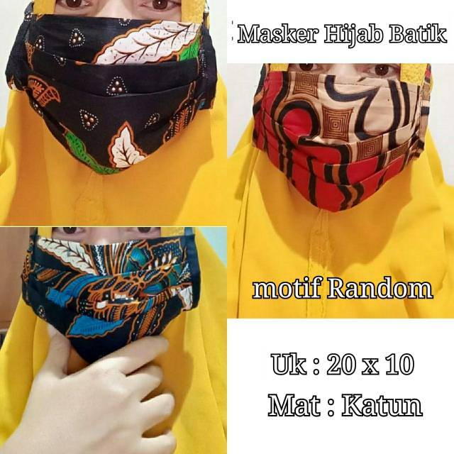 Masker Batik / Masker Hijab / Masker Kain  / Grosir Masker