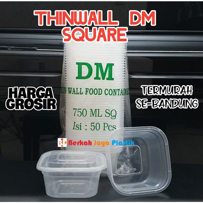 Thinwall DM 750ml SQ Square Kotak