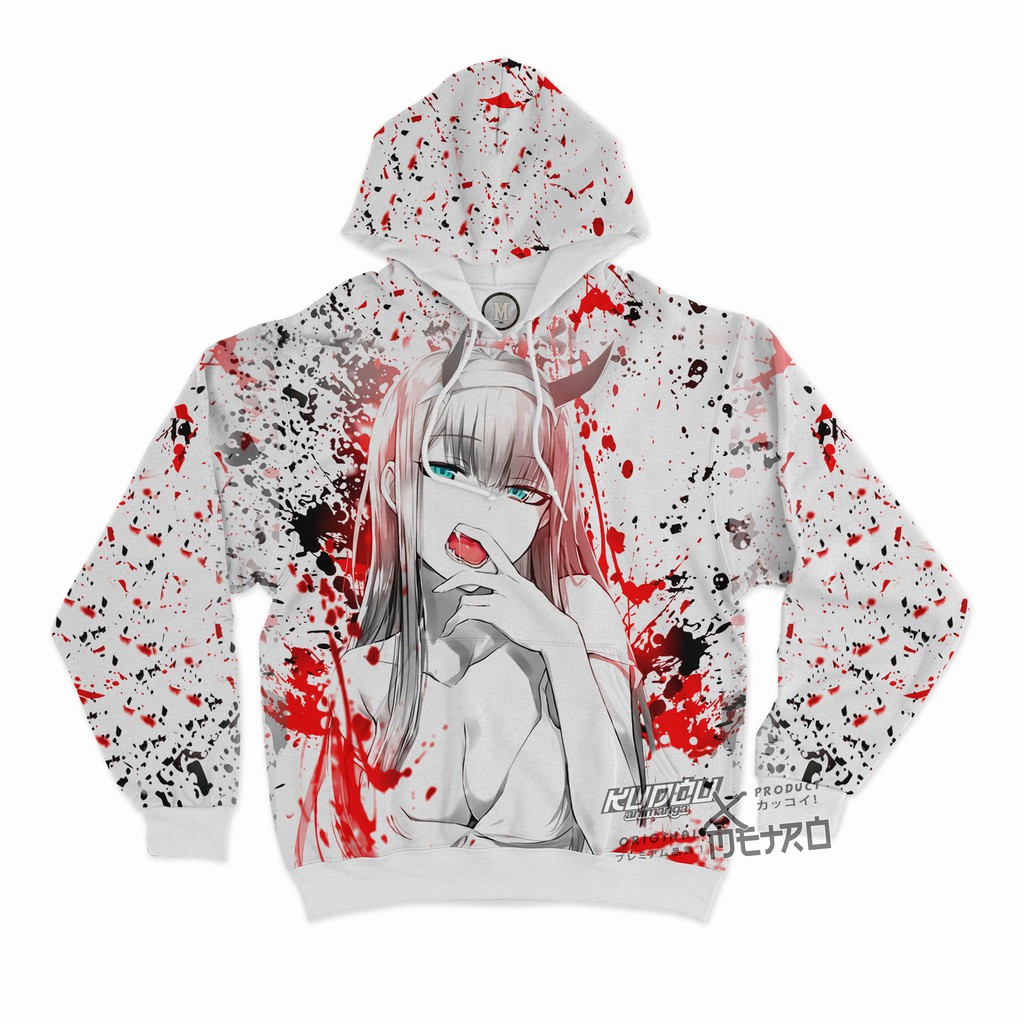 Hoodie Zero Two Fullprint White