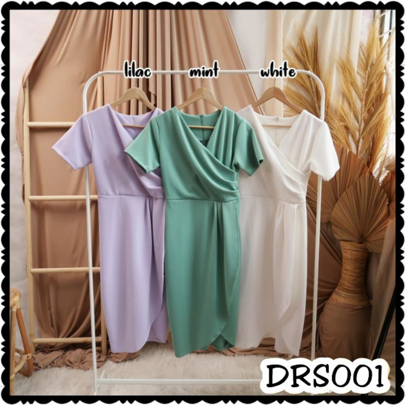 DRS001 - Dress Wanita Scuba Premium