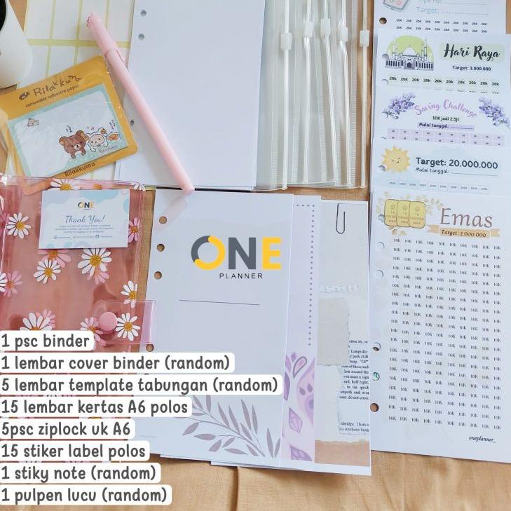 

Model Baru.. PAKET BUDGETING BINDER A6