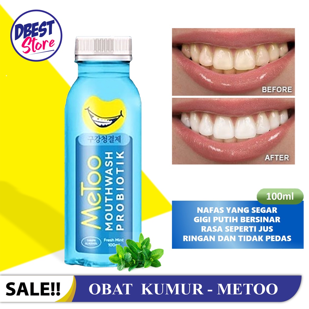 Metoo Obat Kumur Mouthwash Metoo Meto Meeto Meetoo Mouthwash Obat Kumur Probiotik Fresh Mint 100ml