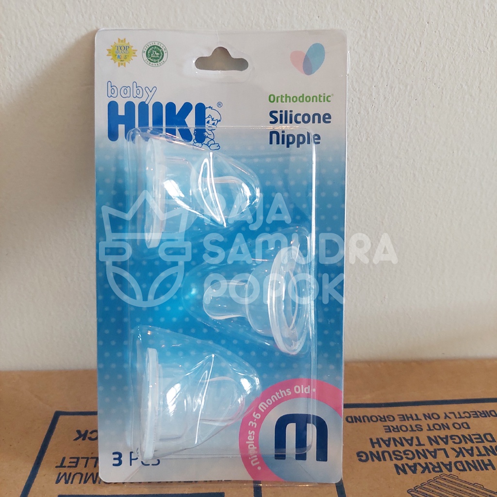 Huki Silicone Nipple L3, M3, S3 (Dot Bayi)