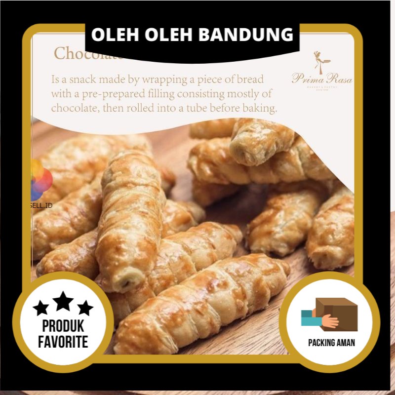 

Prima Rasa - Choco Roll Pastry Coklat - Oleh Oleh Kue Bandung