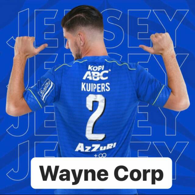 Jersey Persib Bandung 2020 Original Player Issue Home + Nameset