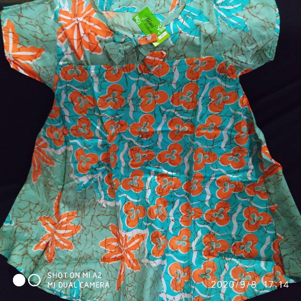 Daster Batik Anak Perempuan 3,4,5 Tahun Warna Soft