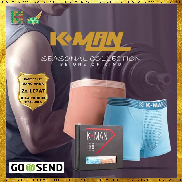  Celana  Dalam Boxer Pria  Kesehatan Terbaik  K MAN isi 2 pcs 