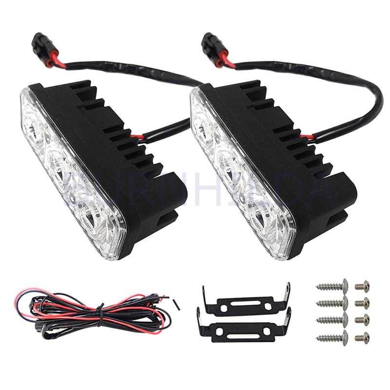 Lampu LED mobil Car Light Daytime Waterproof 1 Pair accesoris mobil burnhilda