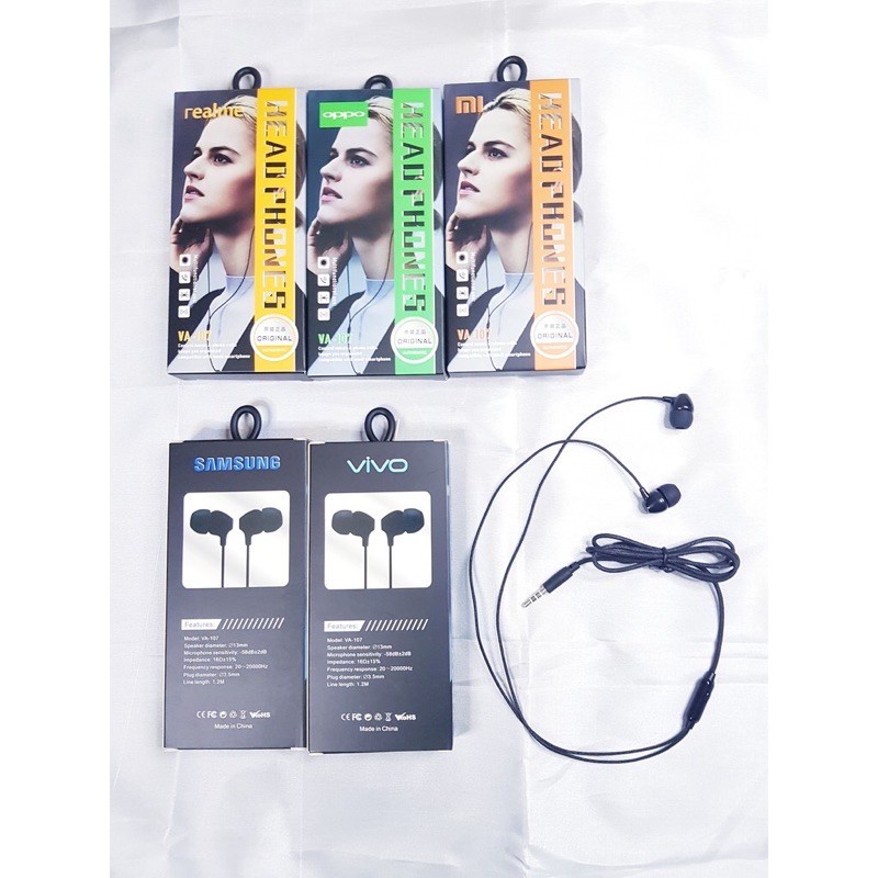 Headset VIVO VA-107 PURE BASS Handsfree VIVO VA107 PUREBASS Earphone VIVO VA-107 PURE BASS