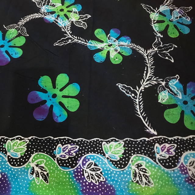 silvysplace Batik Madura Katun Biru Dongker