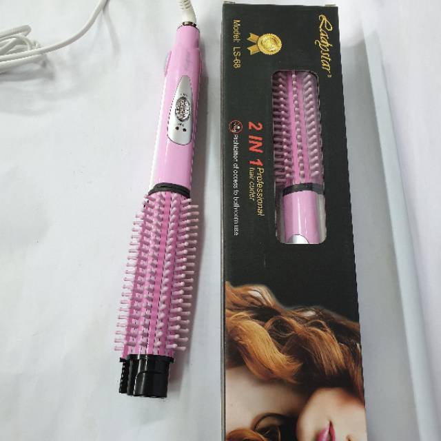 Pelurus Rambut Ladystar Terbaik LS 68 Alat Catok sisir Murah Bagus 2in1 Catokan Suhu Original Salon