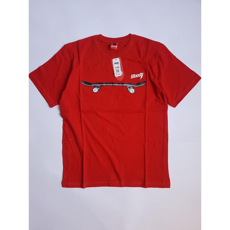 KAOS SKATE RED KAOS SURFING BLOODS ANAK SKATE