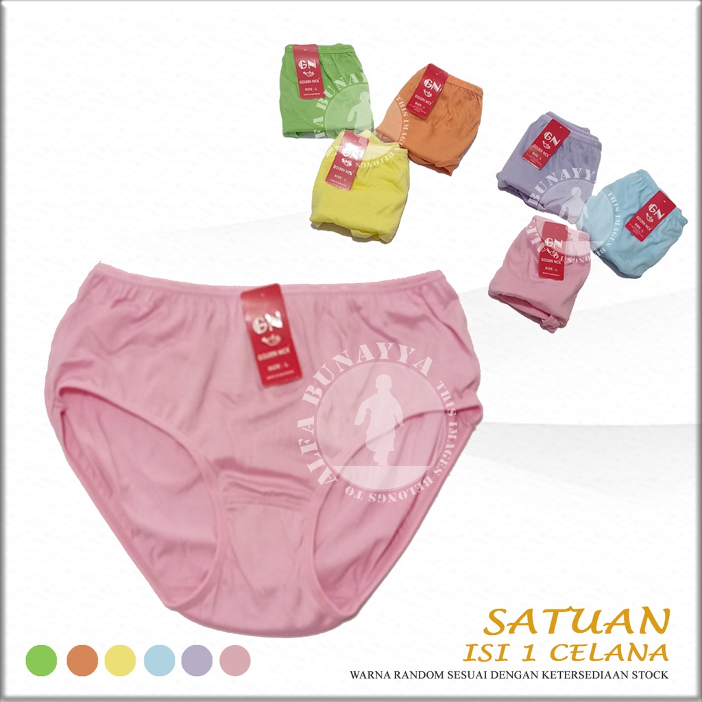 Celana Dalam Wanita GOLDEN NICK Warna Pelangi - GN Rainbow - CD GOLDEN NICK - Pakaian Dalam - Underwear