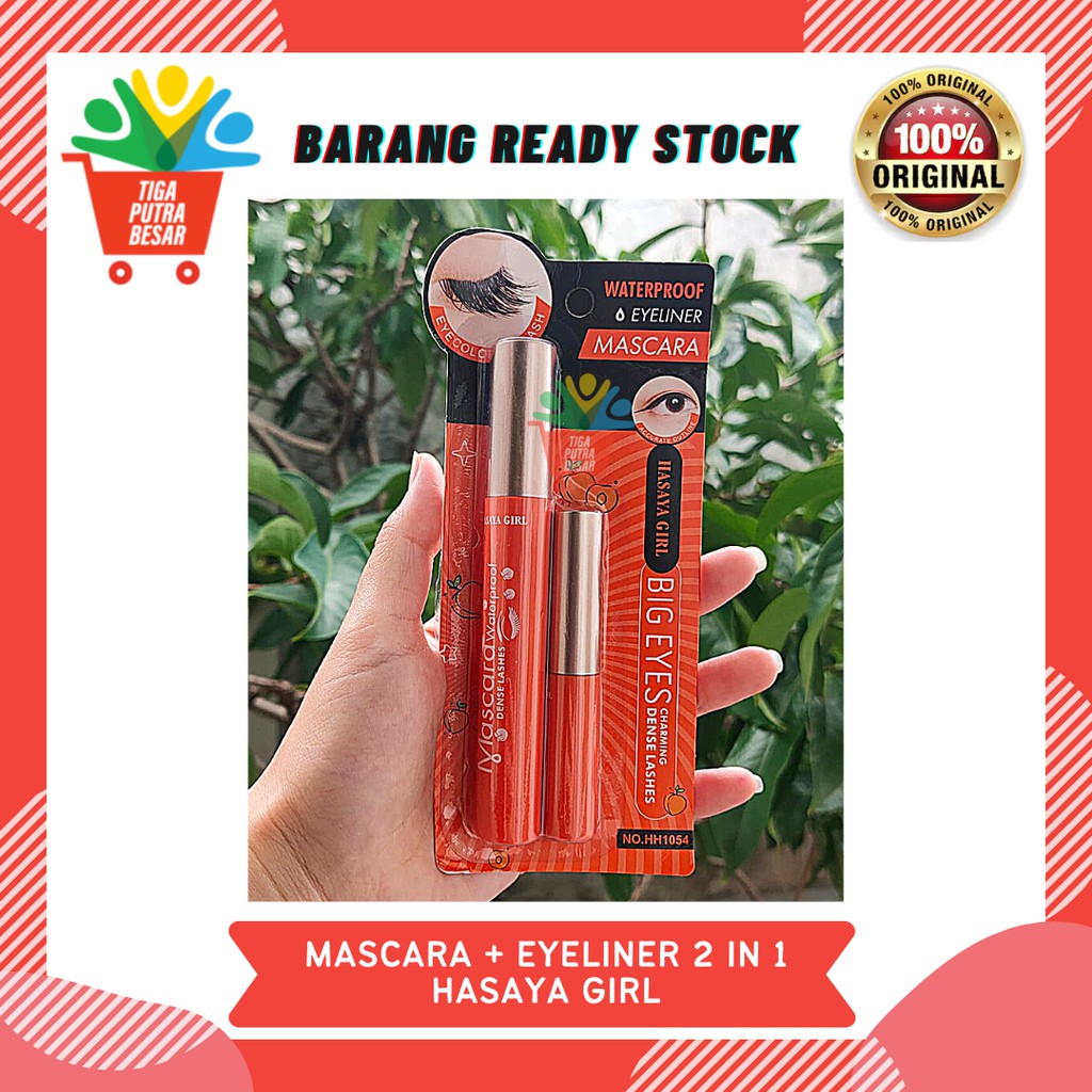 MASCARA &amp; EYELINER 2 IN 1 HASAYA GIRL ORIGINAL THAILAND