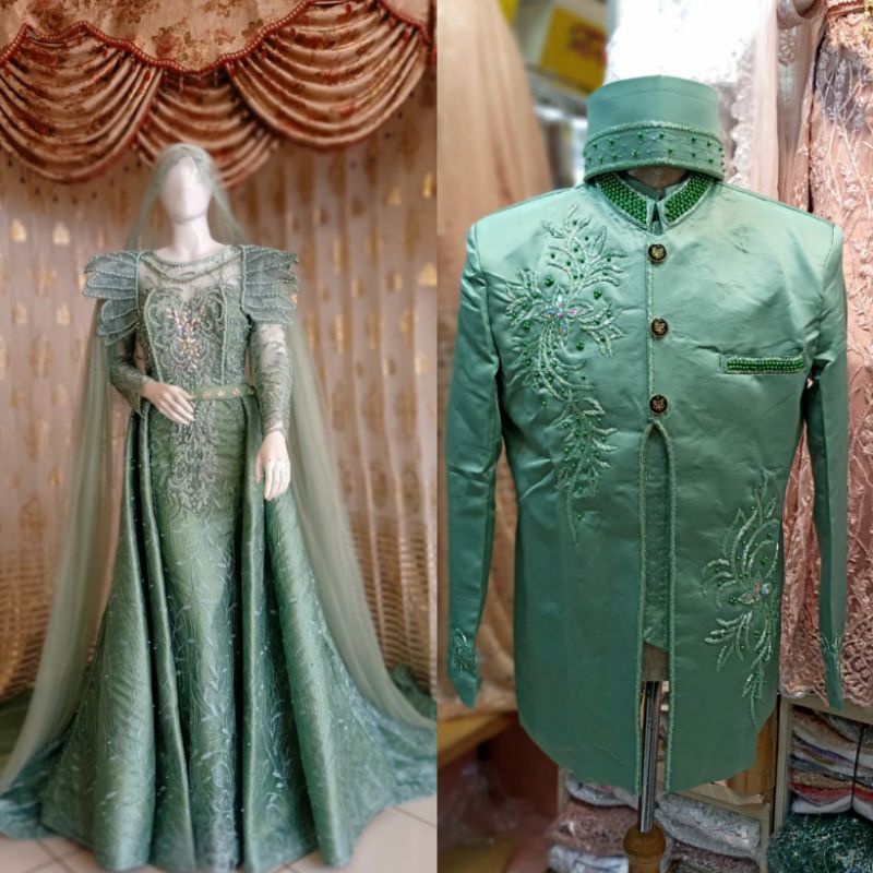 GAUN WEDDING SLIM COUPLE//GAUN SLIM BEREKOR//BESKAP